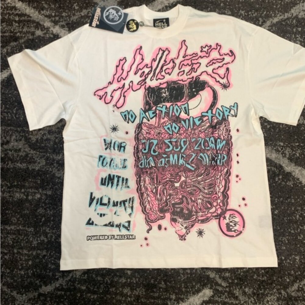 Hellstar No Guts No Glory T-Shirt Men’s Large, Medium, Small - Picture 1 of 3